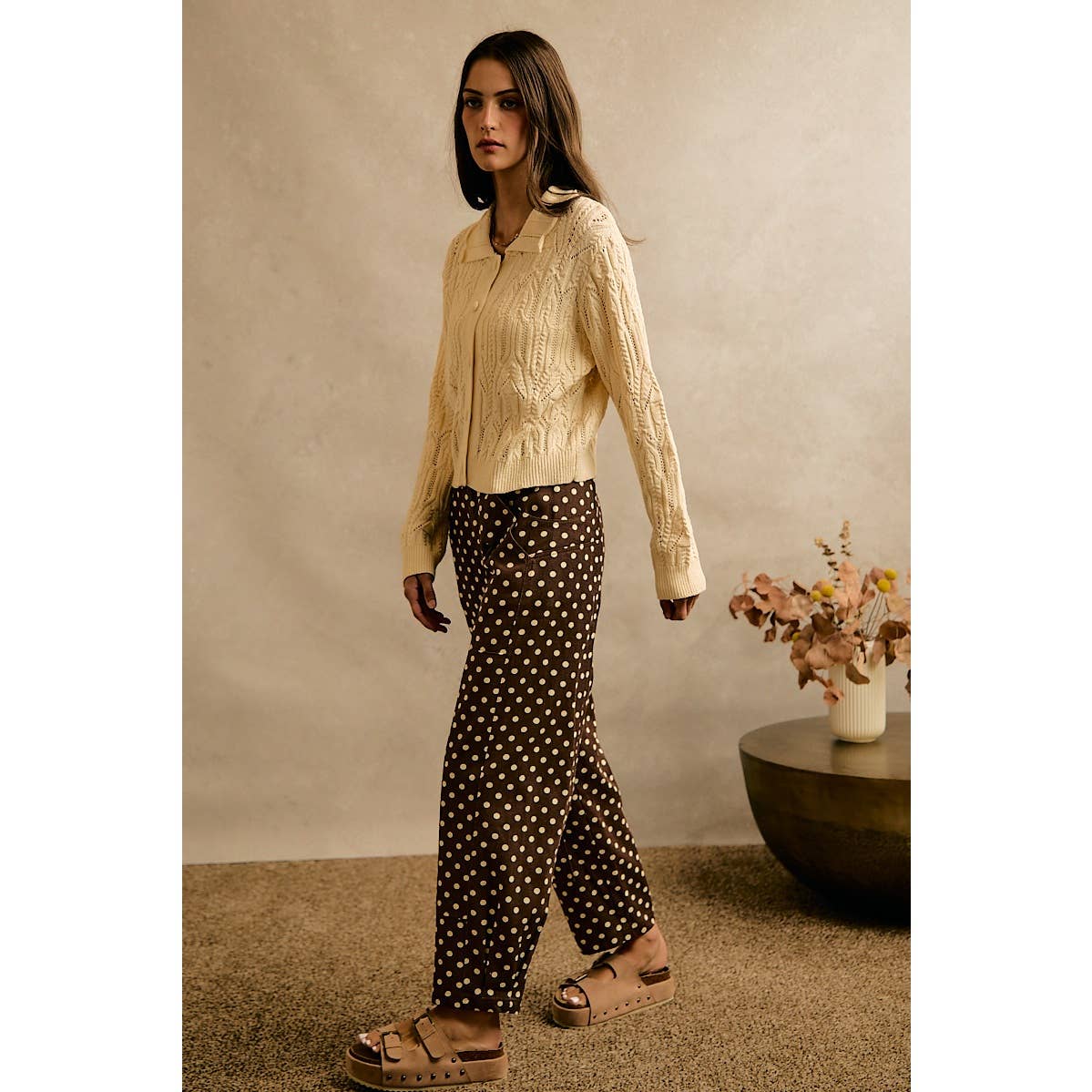 Tilly Polka Dot Barrel Pant