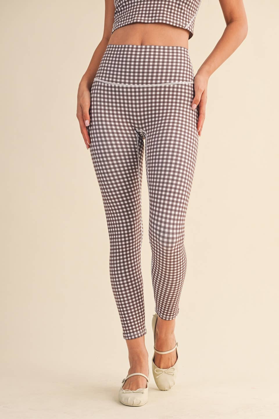 Paisley Gingham Leggings