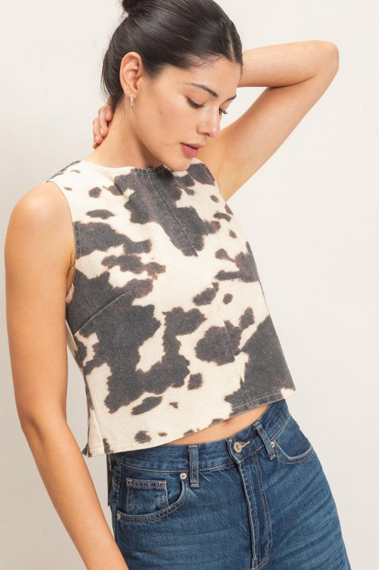 Austyn Animal Print Top