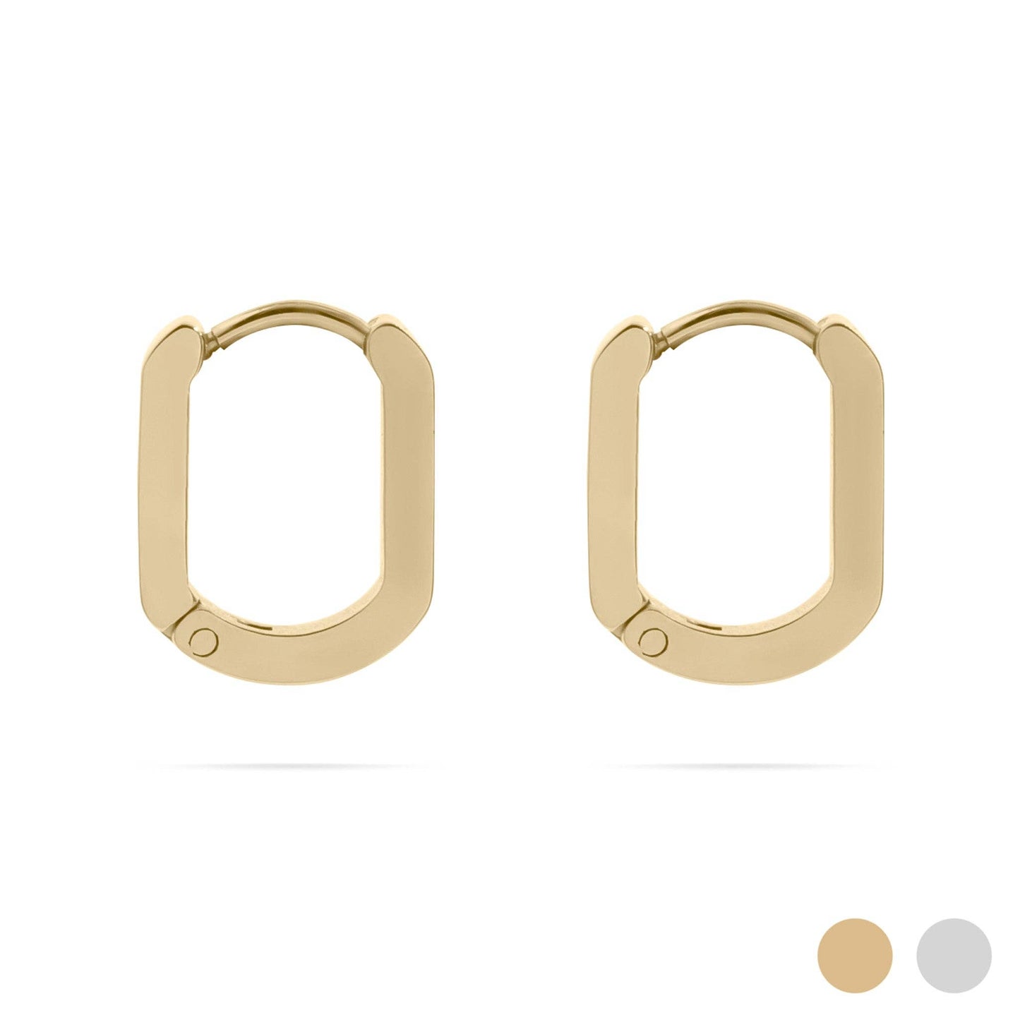 Mini Oval Huggies Earrings