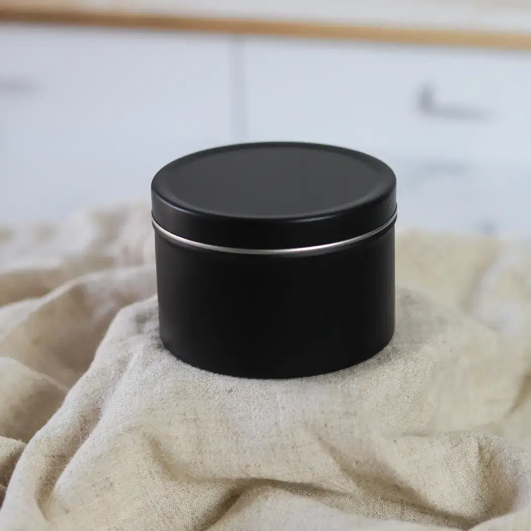 Cinnamon + Honey Butter - 6 oz. Matte Black Soy Candle Tin