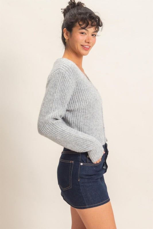 Charlie Ribbed Cardigan
