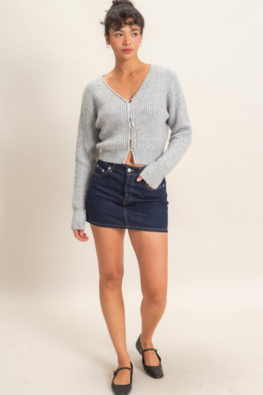 Charlie Ribbed Cardigan