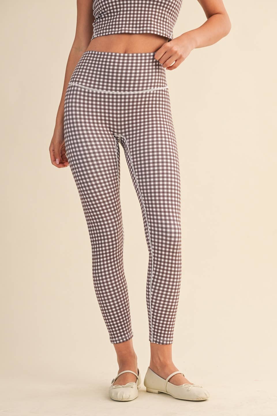 Paisley Gingham Leggings