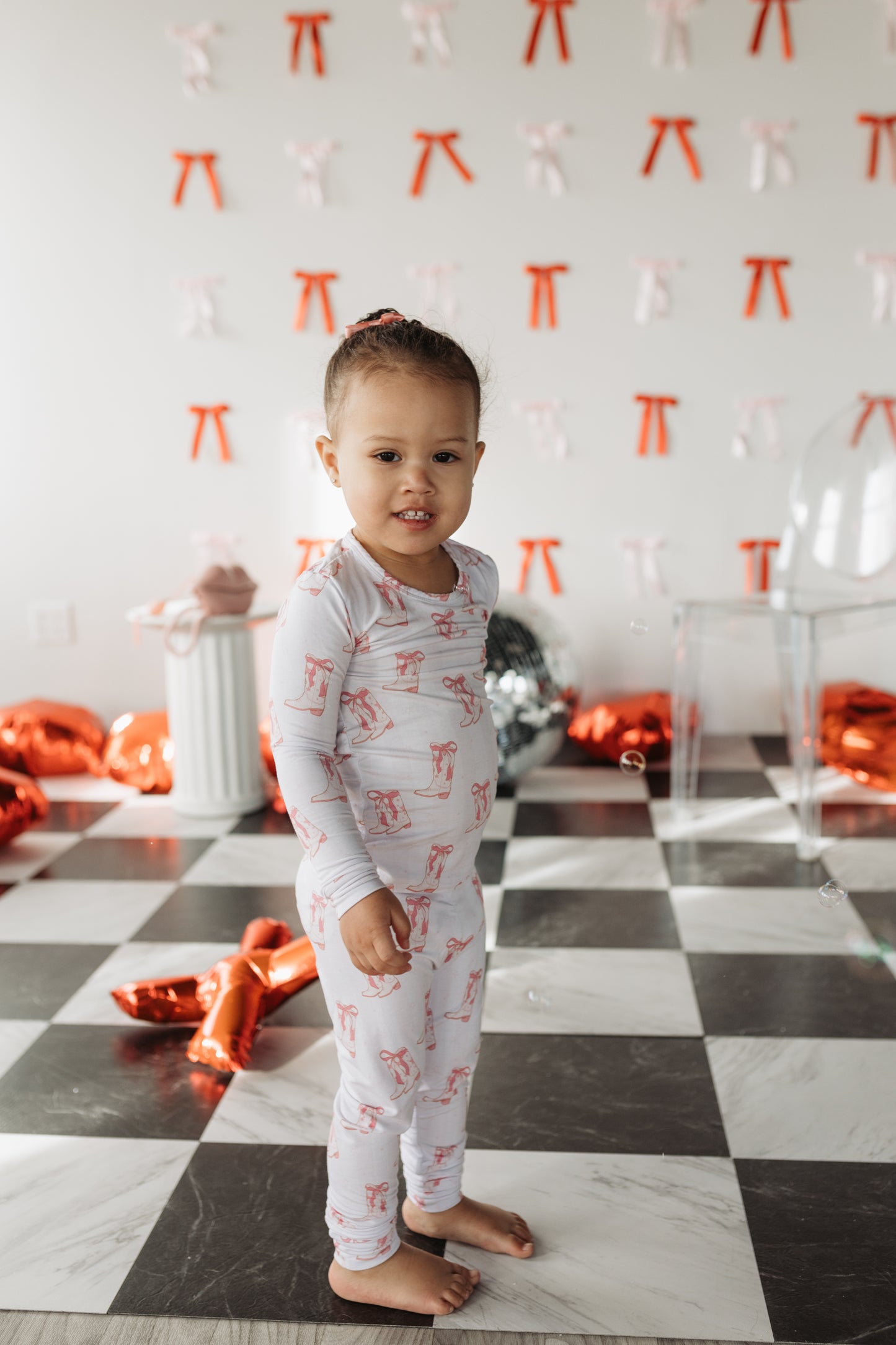 Boots and Bows Long Sleeve Set
