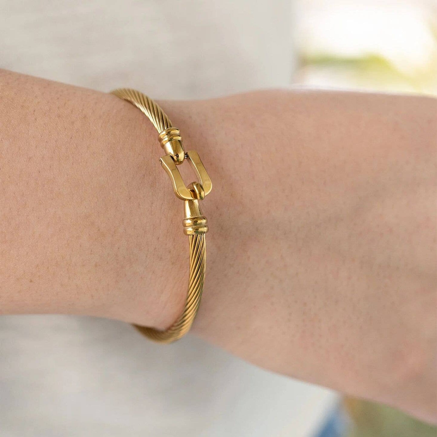 Khari  Buckle Clasp Bangle Bracelet