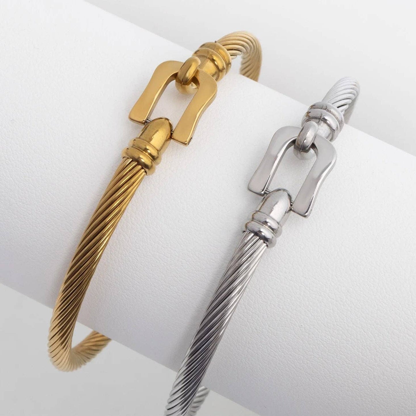 Khari  Buckle Clasp Bangle Bracelet