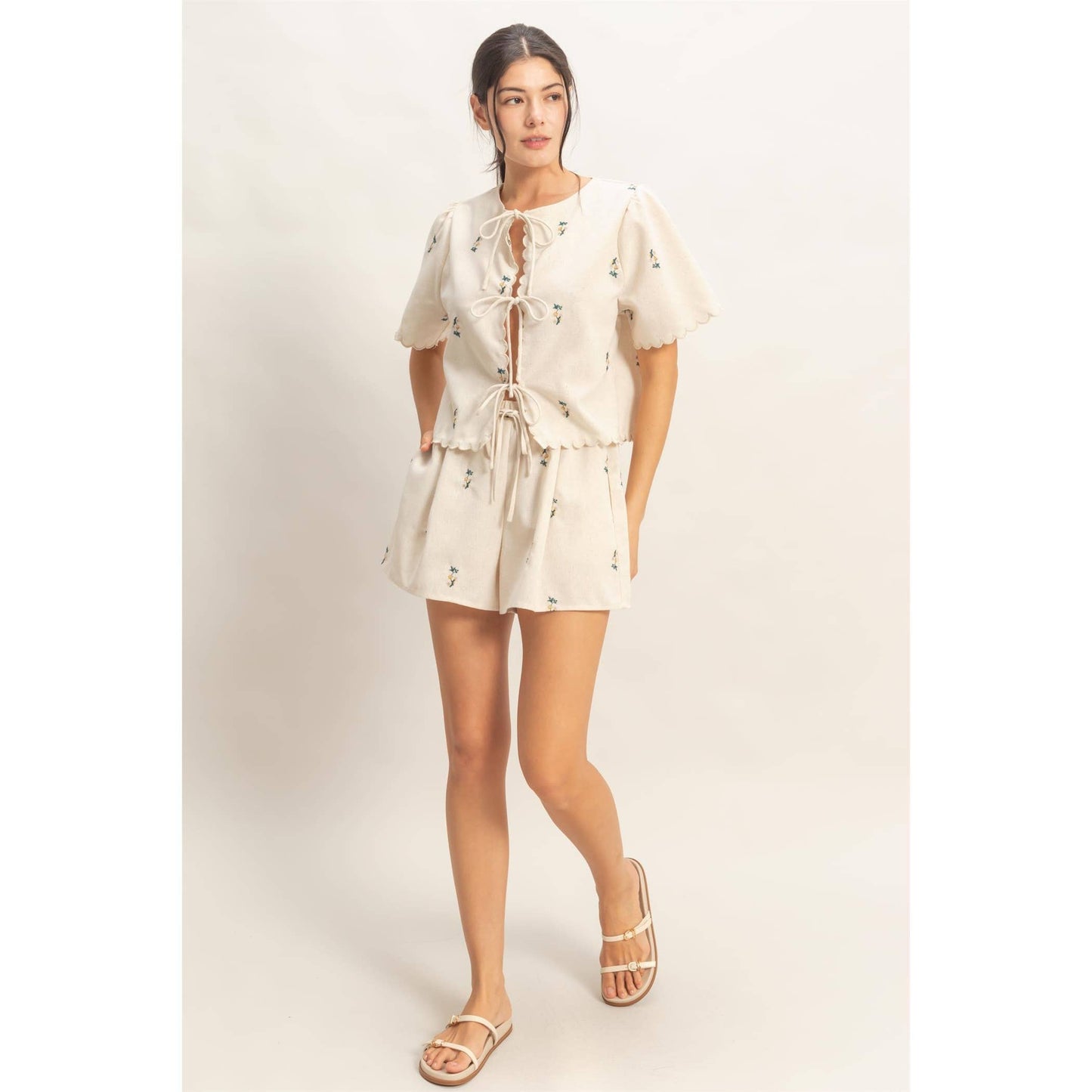 Magnolia Drawstring Shorts