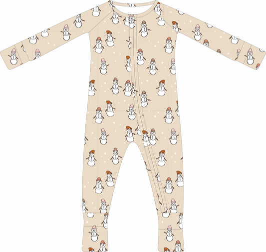 Snow Beanie Zip Up Onesie