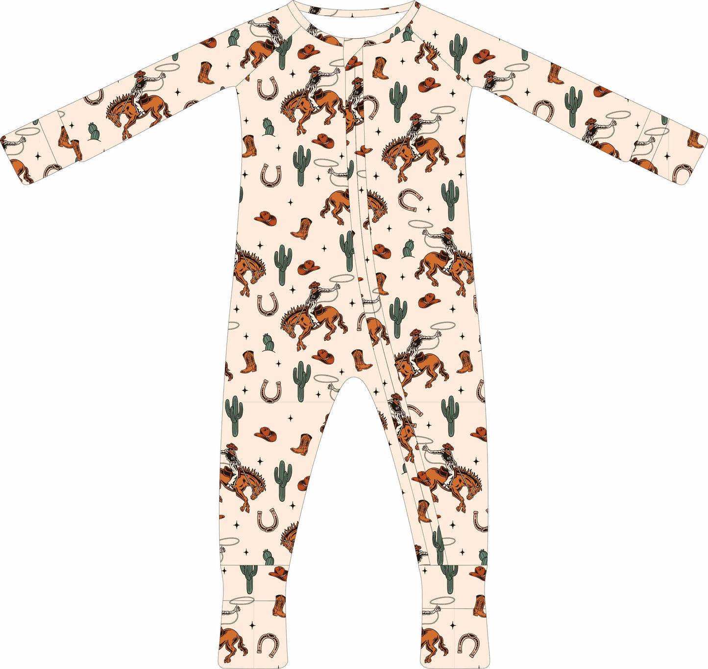 Rope & Rider Zip Up Onesie