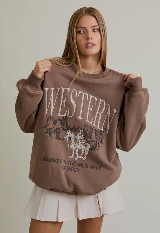 Western Graphic Sweatshirt