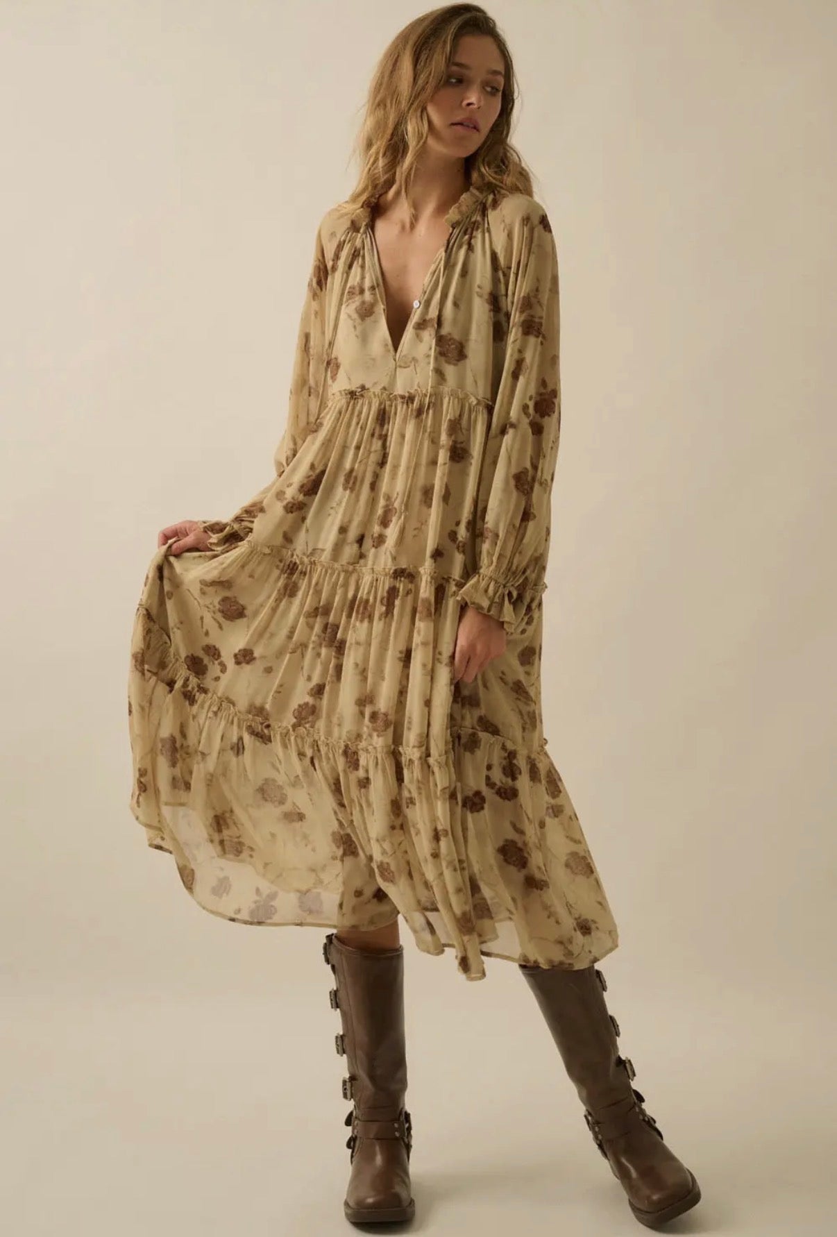 Stetson Floral Midi Dress