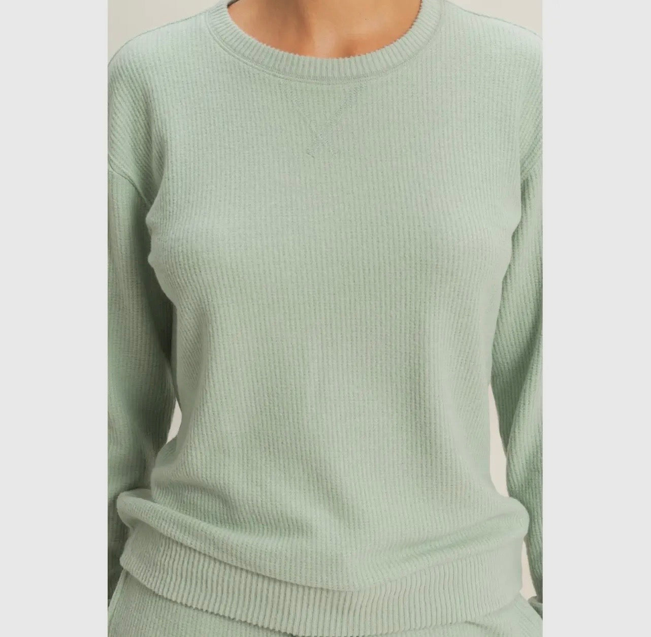 Presley Waffle Sweater Top