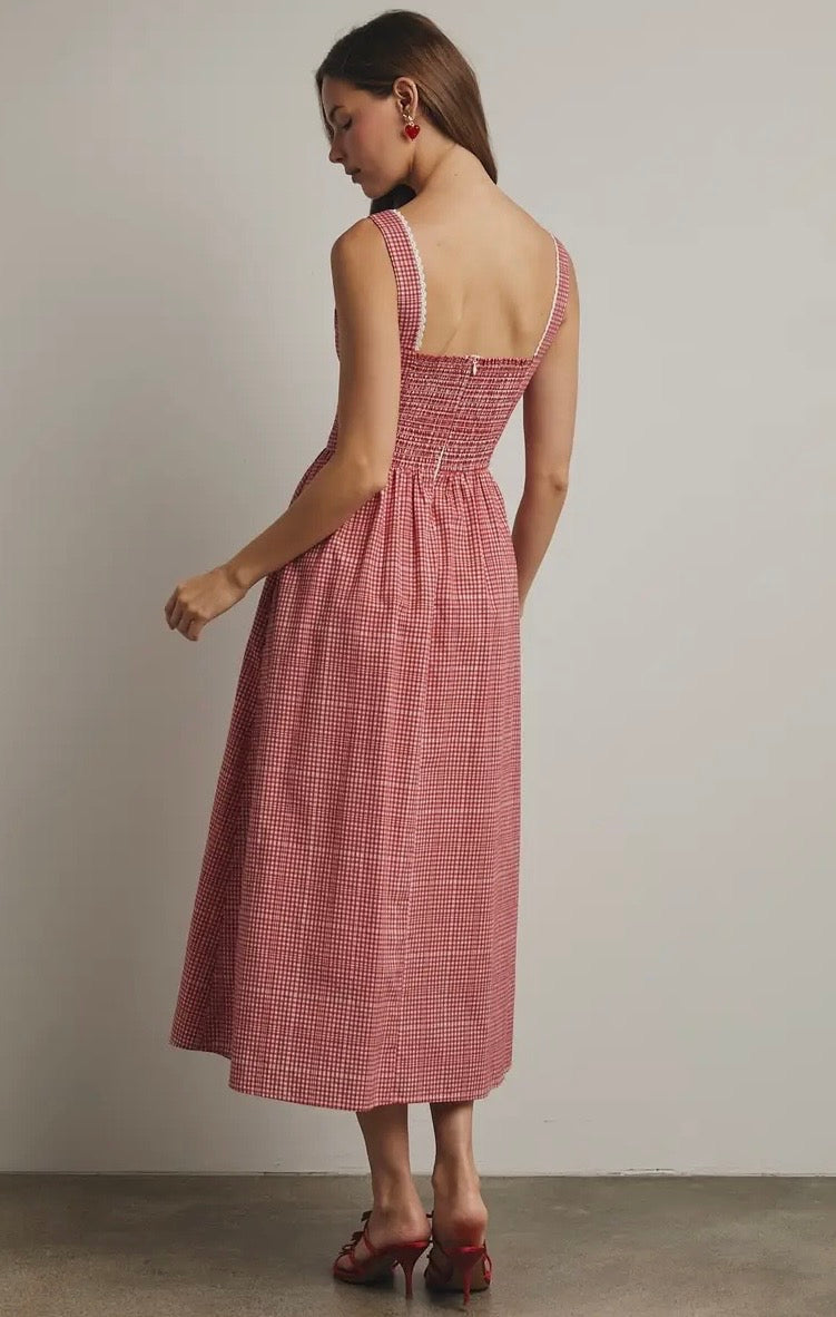 Annie Corset Gingham Dress