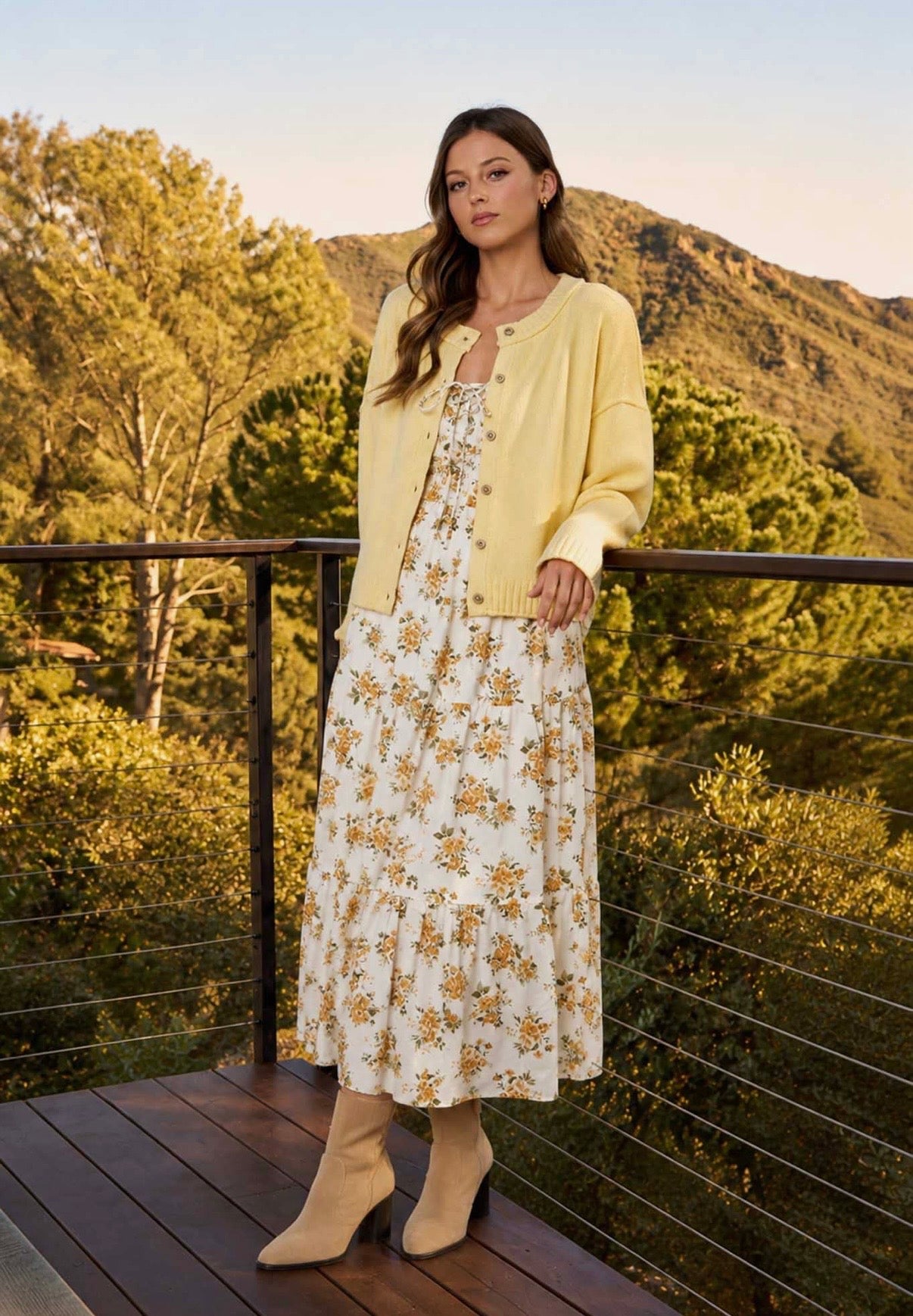 Quinn Floral Midi Dress