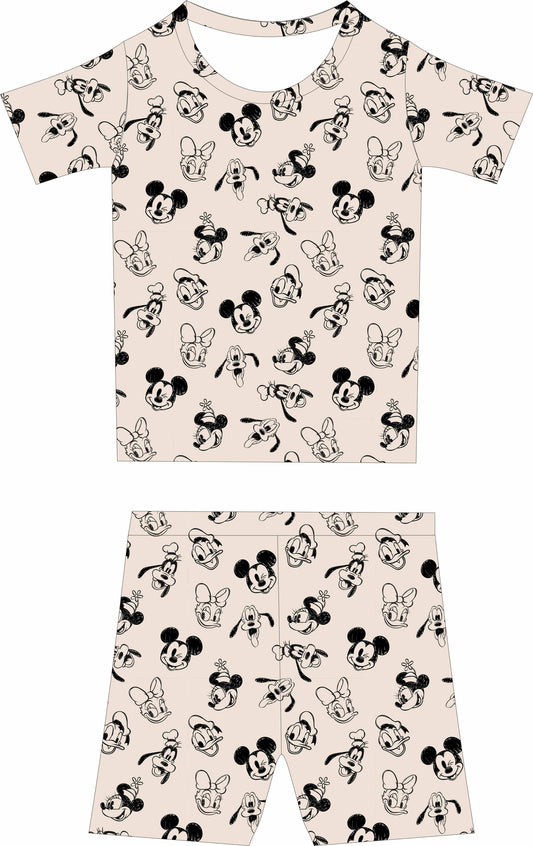 Vintage Mouse Short Set