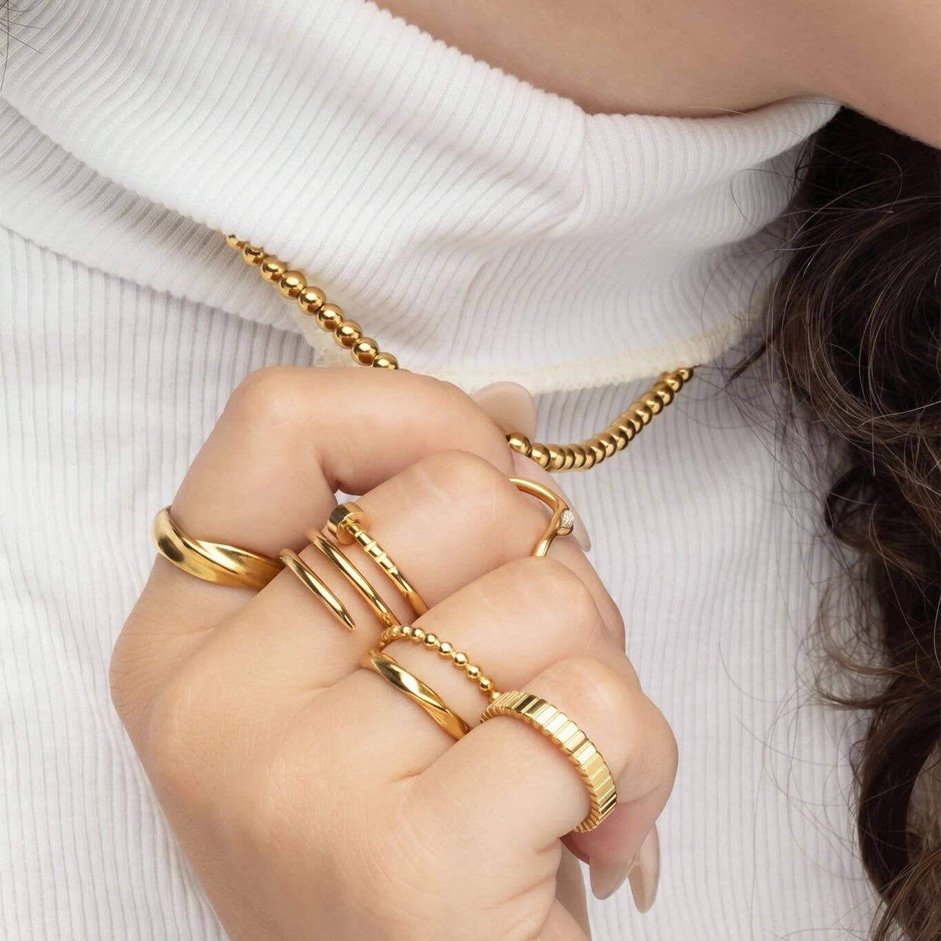 Twisted Nail Ring