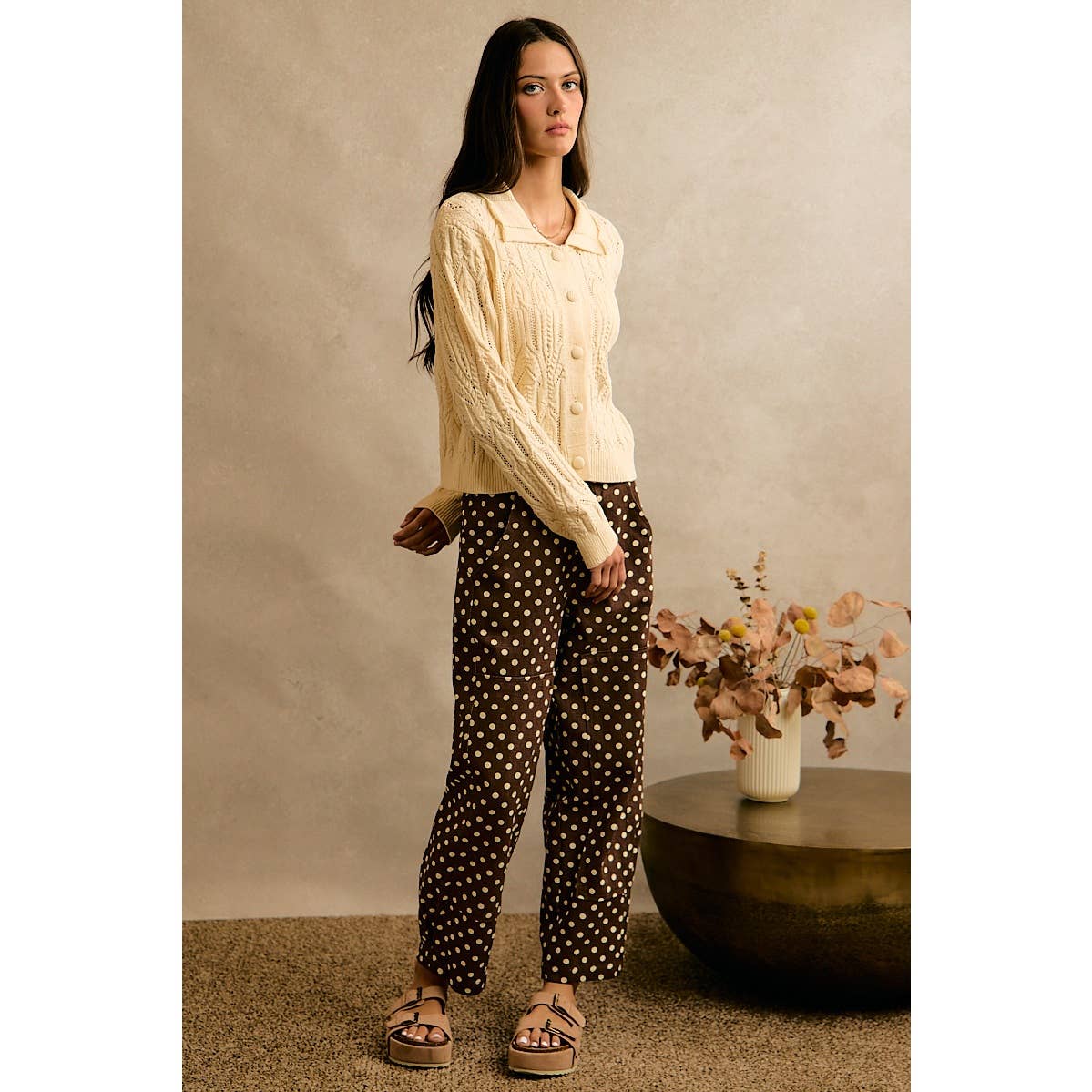 Tilly Polka Dot Barrel Pant