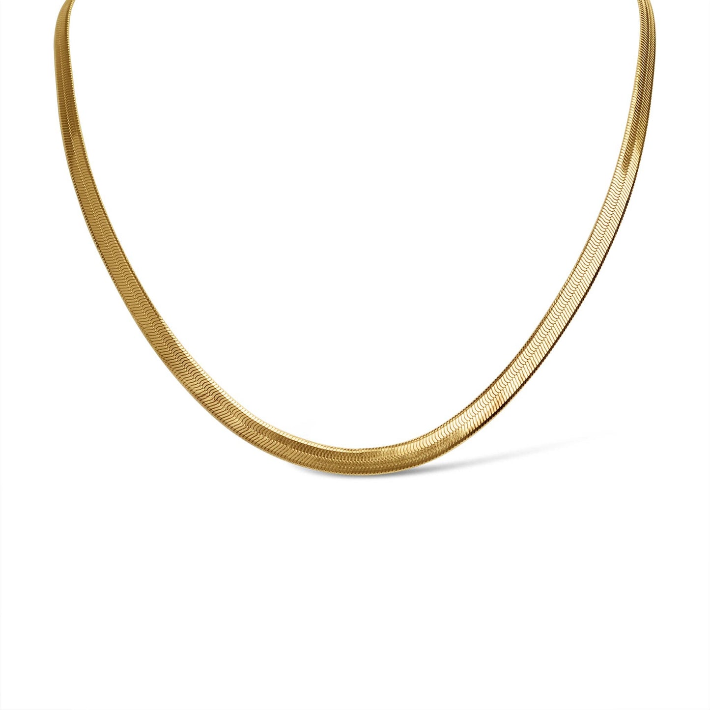 Nicole Herringbone Chain Necklace