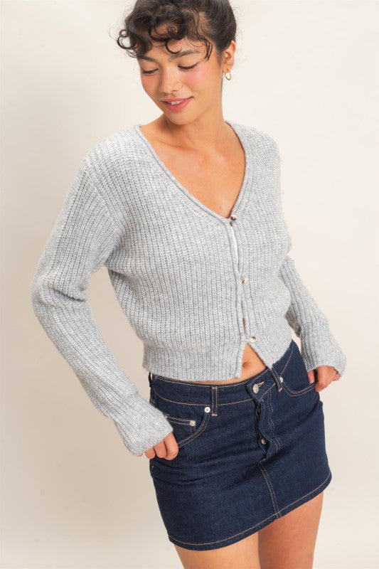 Charlie Ribbed Cardigan