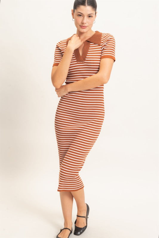 Hattie Ribbed Midi Dress