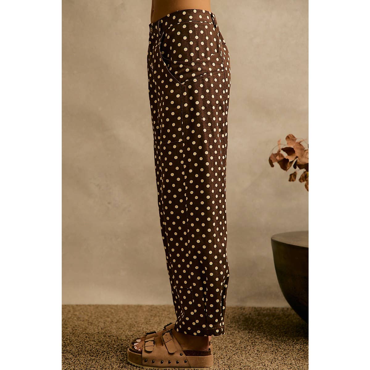 Tilly Polka Dot Barrel Pant