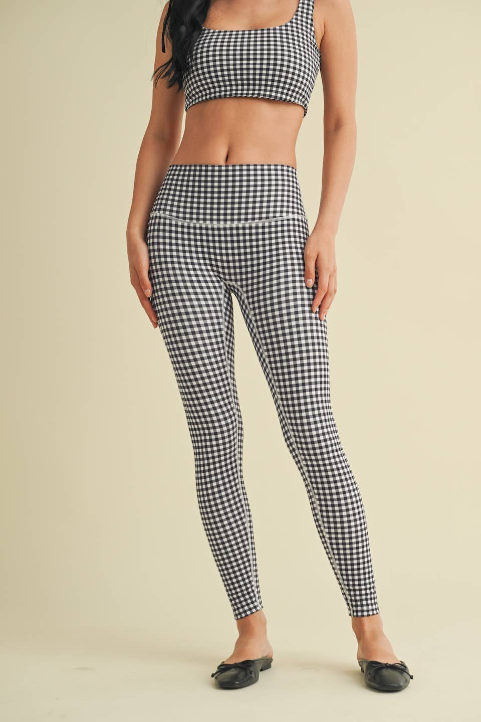 Paisley Gingham Leggings