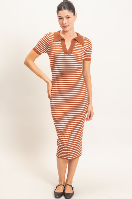 Hattie Ribbed Midi Dress