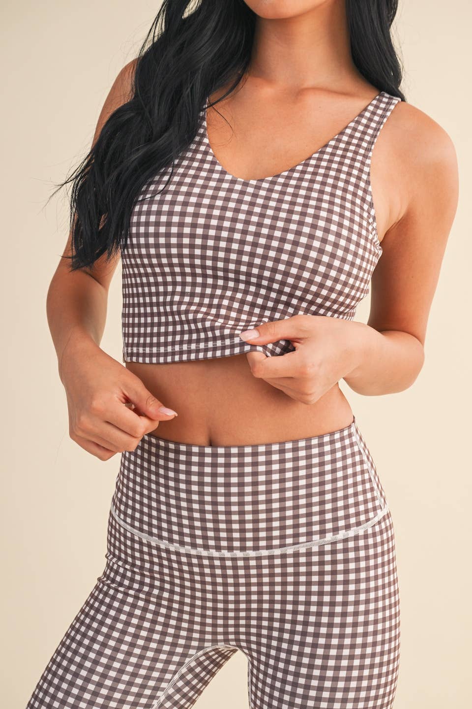 Paisley Gingham Tank Top