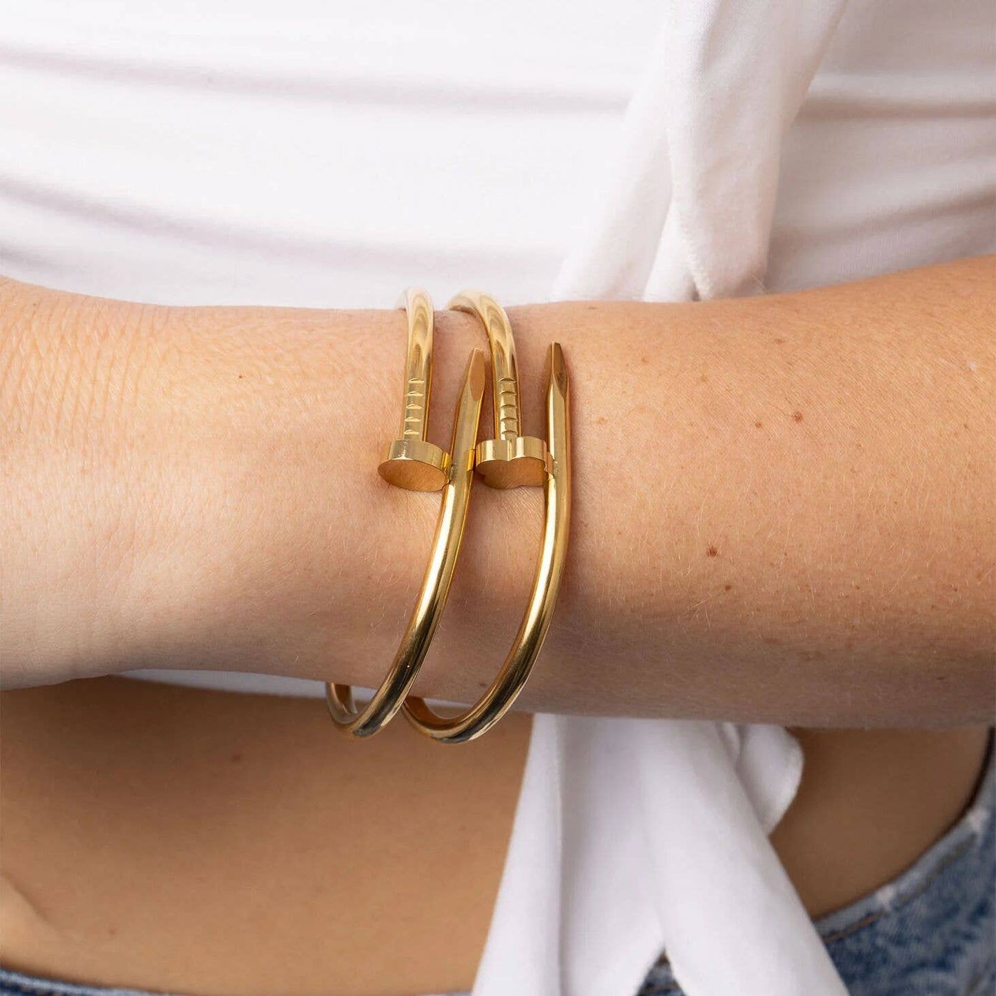 Greer Floral Nail Bangle