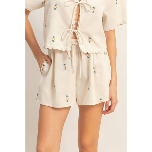 Magnolia Drawstring Shorts
