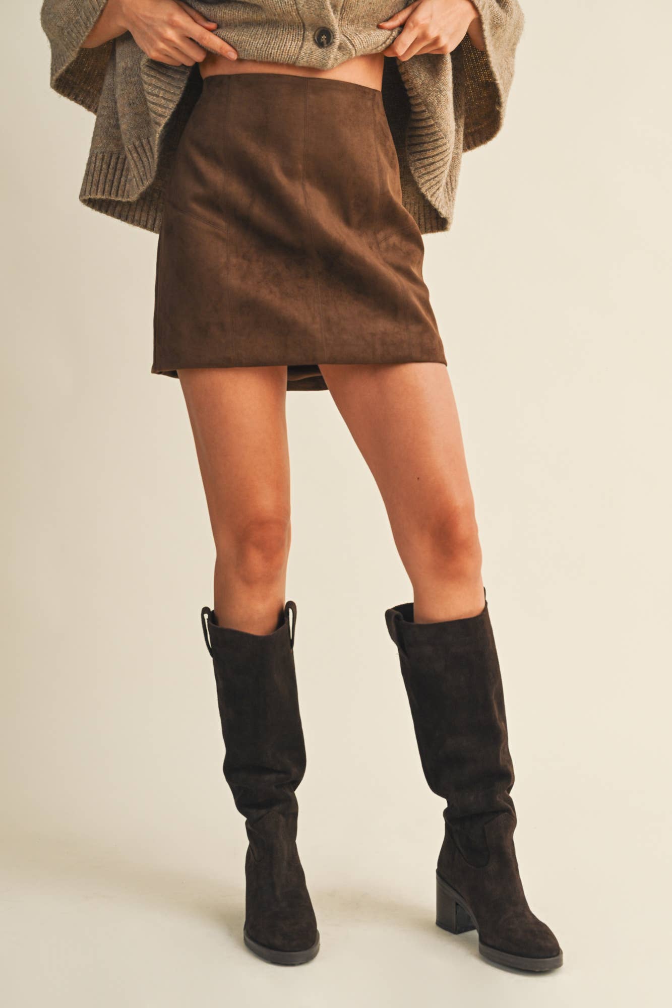 Sadie Suede Mini Skirt