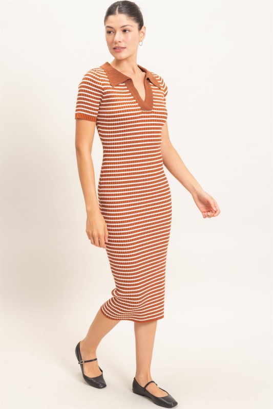 Hattie Ribbed Midi Dress
