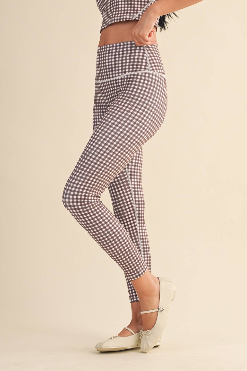 Paisley Gingham Leggings